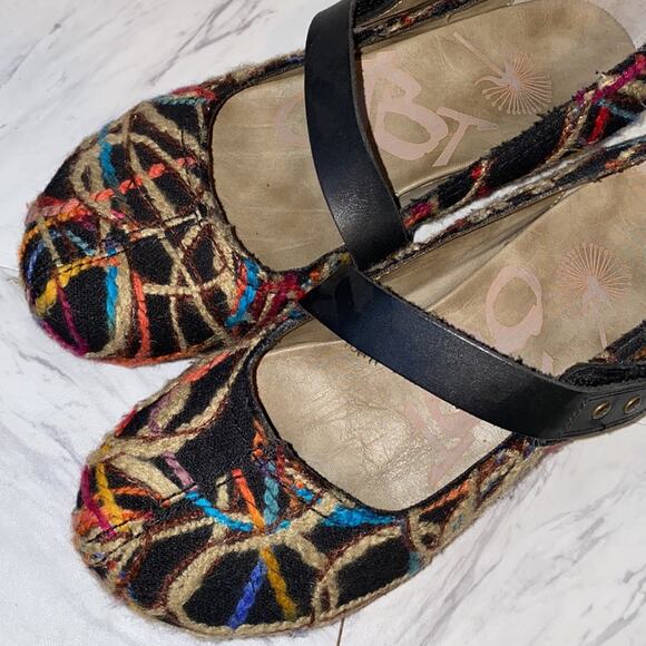 OTBT Salem Colored Yard Mary Jane Hidden Wedge Clogs Size 7.5 - Picture 5 of 11